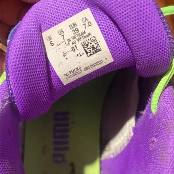 Puma basketball Sneakers in Purple and Green - Picture 4 of 5
